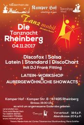 Tickets für Tanznacht Rheinberg am 04.11.2017 - Karten kaufen